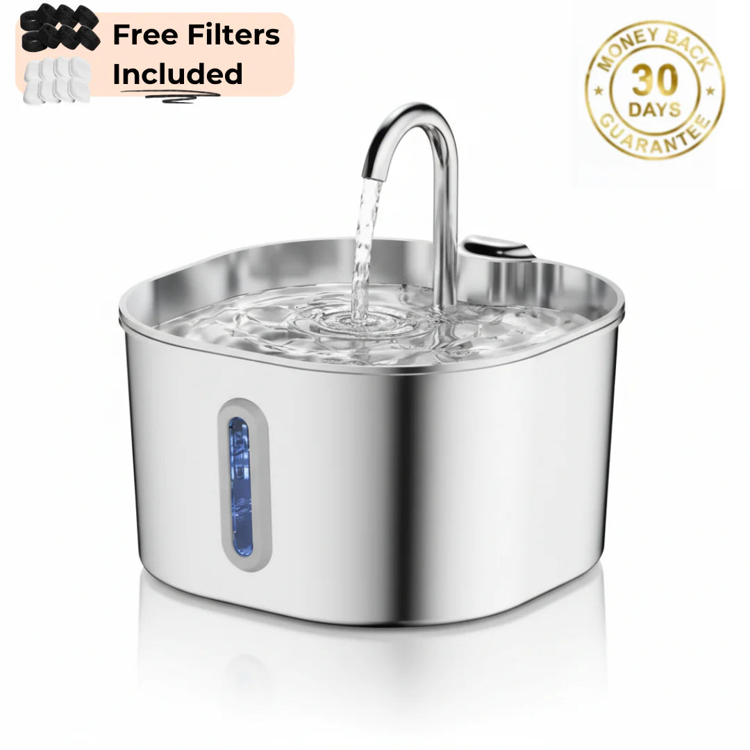 LumaFlow™ Flow Pet Fountain — Fresh, Filtered Water 24/7