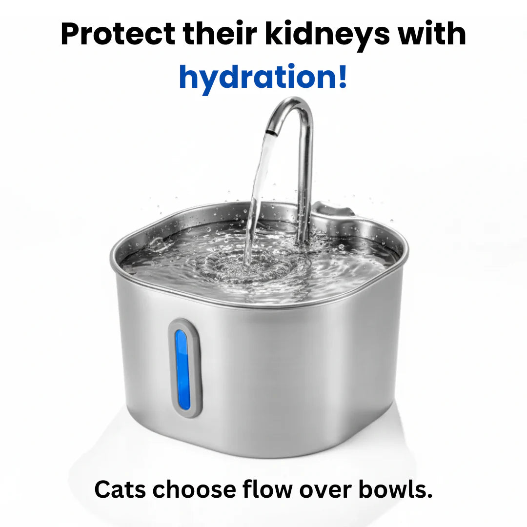 LumaFlow™ Flow Pet Fountain — Fresh, Filtered Water 24/7